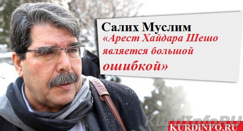 Салих Муслим: «Арест Хайдара Шешо является большой ошибкой»