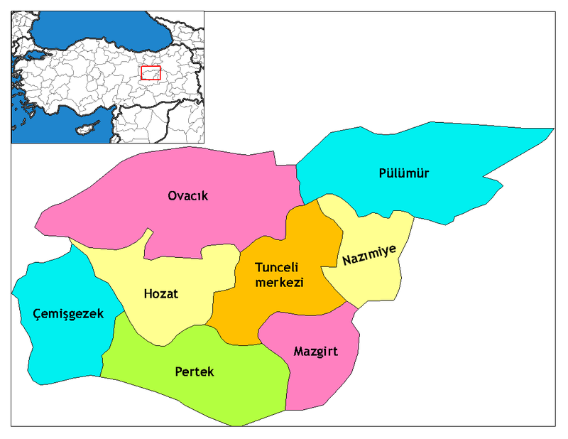 Объявлена автономия  района Дерсим