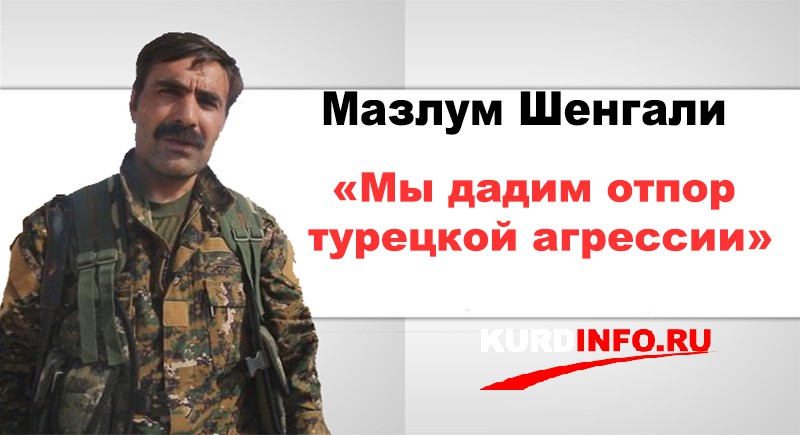 Мазлум Шенгали: «Мы дадим отпор турецкой агрессии»