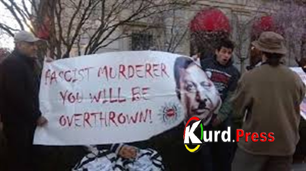 Протесты против Эрдогана в США: Вор, Убийца, Диктатор!