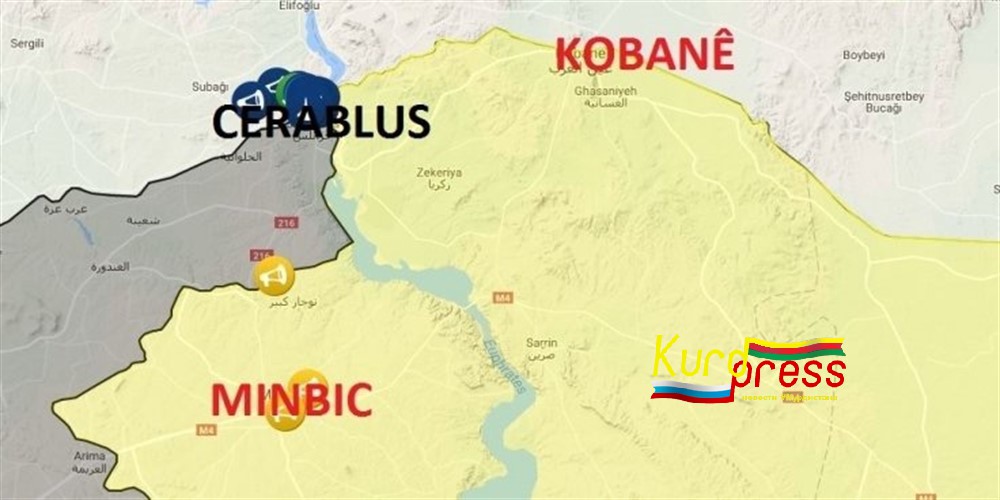 Курды ведут бои с протурецкими исламистами южнее Джераблуса