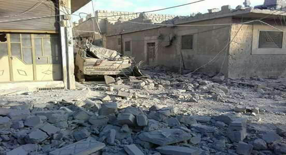 Из-за бомбардировок турецкой армии Аль-Баб превратился в руины
