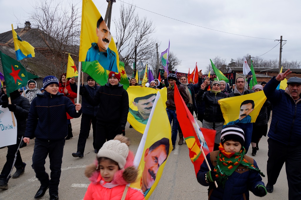 Митинг в поддержку Абдуллы Оджалана в Саратове