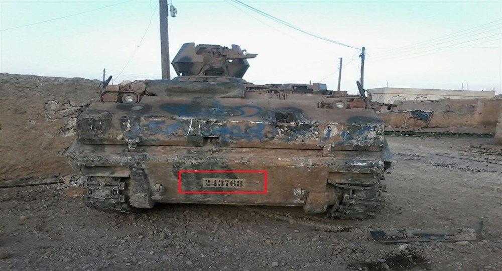 В районе Манбиджа подбит турецкий танк