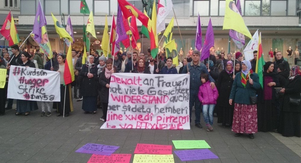 Демонстрация солидарности в городе Кассель