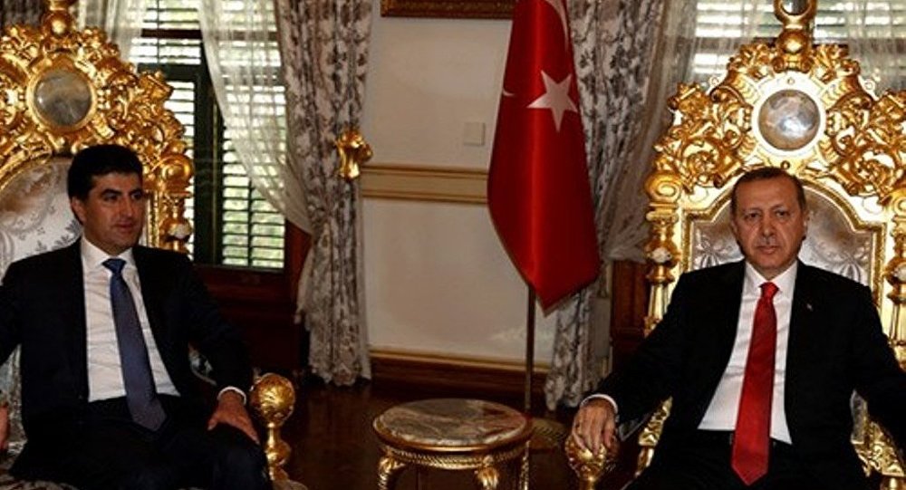 Эрдоган и Нечирван Барзани провели закрытую встречу с прессой