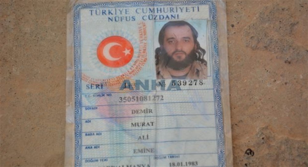 В Табке обнаружено турецкое удостоверение личности боевика ИГИЛ