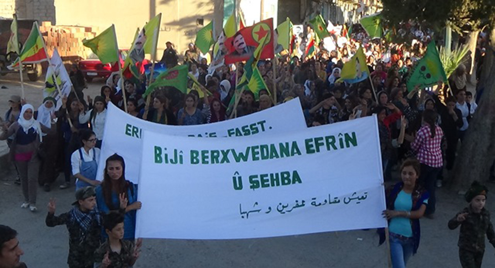 Жители Джазиры провели акцию солидарности в поддержку сопротивления Африна и Шахбы