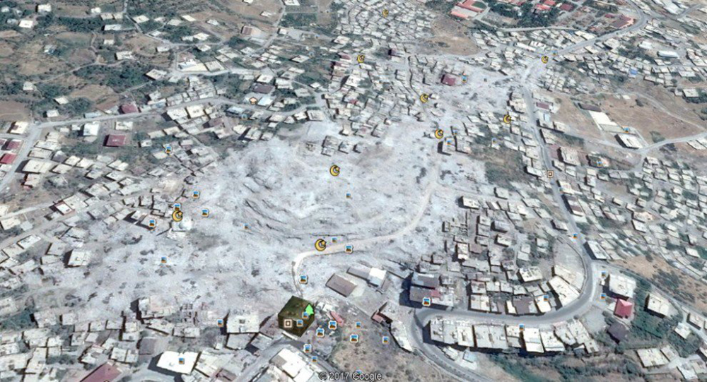 Снимки со спутника: разрушение курдских городов