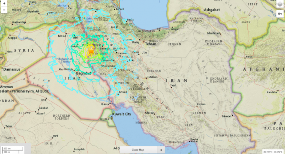 Число жертв землетрясения в Курдистане превысило 440 человек