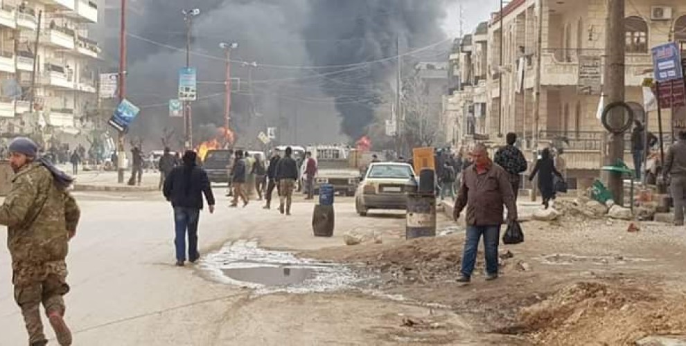 Взрыв на улице Виллат в Африне