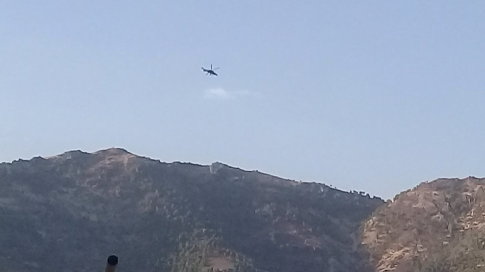 Турецкие вертолеты бомбят деревни в Брадосте