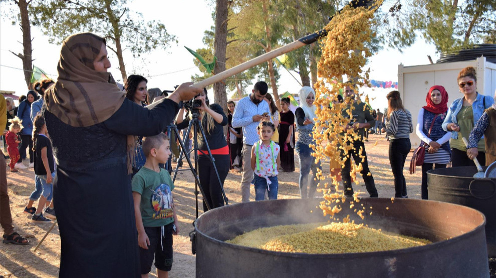 Женщины провели фестиваль пшеницы в Серекании