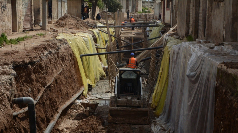В Кобани близится к завершению строительство дренажной системы