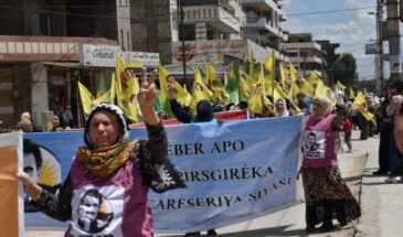 Женщины в Камышло вышли на демонстрацию против изоляции Абдуллы Оджалана