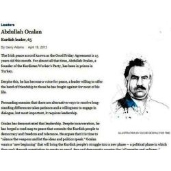 Абдулла Оджалан в списке 100 самых влиятельных людей в мире