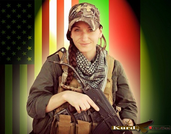 Американка вступила  в ряды защитников  Курдистан