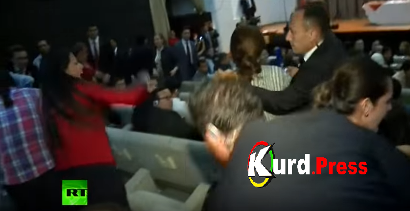 Охрана Эрдогана избила женщин во время его визита в Эквадор