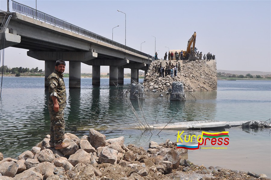 Восстановление моста в Керекозах