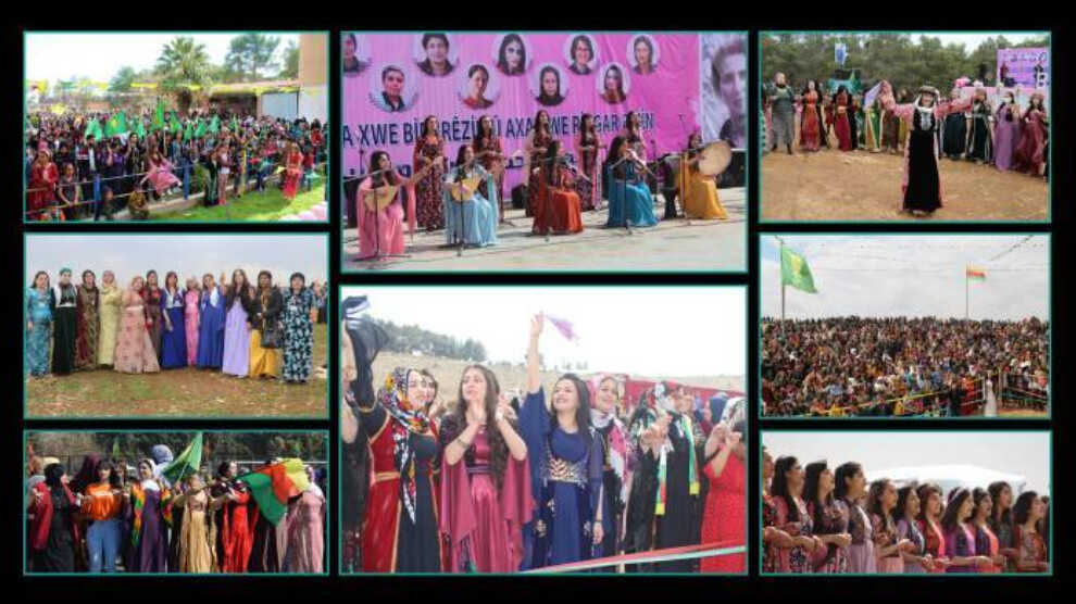 Празднование Международного женского дня на северо-востоке Сирии