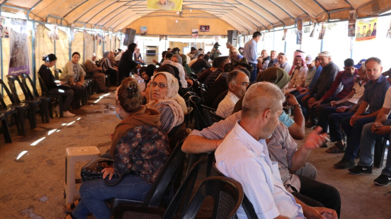 Протест женщин из НДР у здания ООН в Камышло продолжается