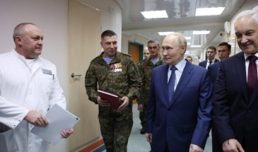 Путин посетил военный госпиталь имени Мандрыка и встретился с участниками спецоперации