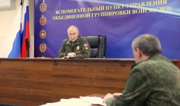 Путин провёл совещание в пункте управления Объединённой группировки войск по ходу СВО