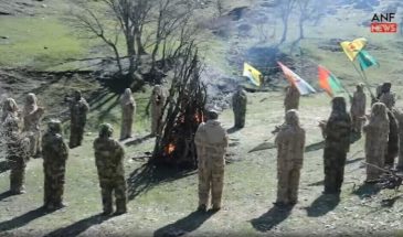 Партизаны ОВК встречают Науроз в горах Курдистана