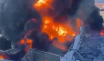 Крупный пожар на территории британской нефтяной компании в Эрбиле