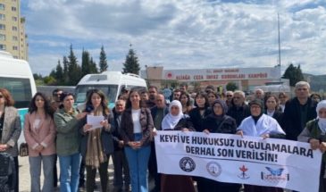 Протесты против правонарушений в женской тюрьме Измира